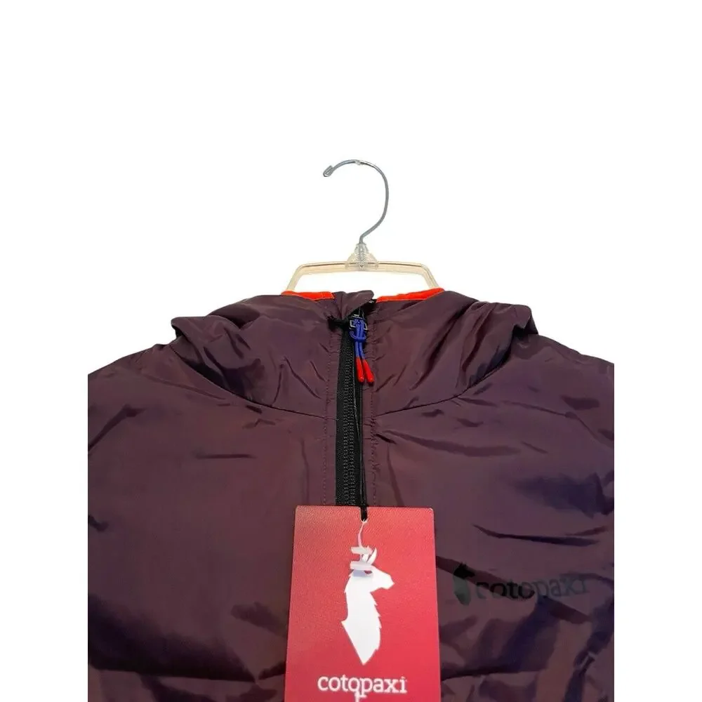 Cotopaxi Teca Calido Hooded Vest Women Size XS Red Hot Sun Reversible Zip‎ NWT